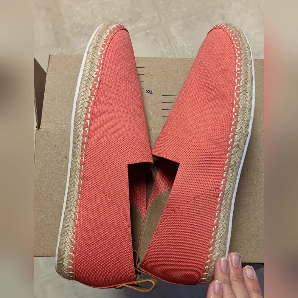 Kenneth Cole Gentle Souls coral Lizzy slip on espadrilles size 8.5 - Picture 8 of 9